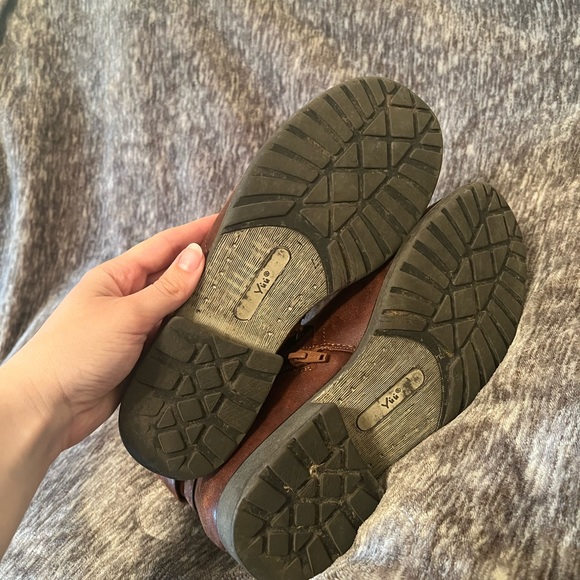 Yuu Brown Ankle Boots with Buckle Detail! - Picture 5 of 5